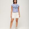 T-shirt con maniche ad aletta e stampa floreale