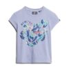 T-shirt con maniche ad aletta e stampa floreale