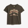 T-shirt con maniche ad aletta in stile rock band anni ’70