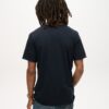 T-shirt con scollo a V e bordi grezzi