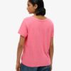 T-shirt con scollo a V ricamata