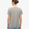 T-shirt con scollo a V ricamata Studios Slub
