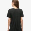 T-shirt con scollo a V ricamata Studios Slub