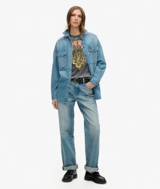 T-shirt con stampa Biker Rock