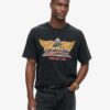 T-shirt con stampa rock anni ’70