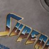 T-shirt con stampa rock anni ’70