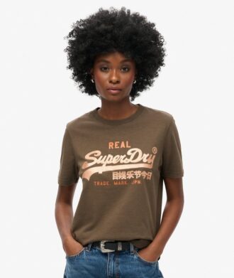 T-shirt con stampa Vl decorata