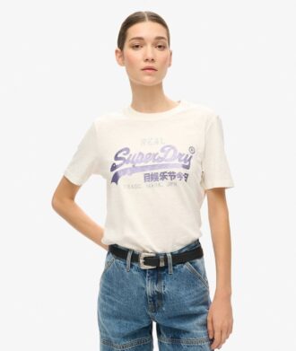 T-shirt con stampa Vl decorata