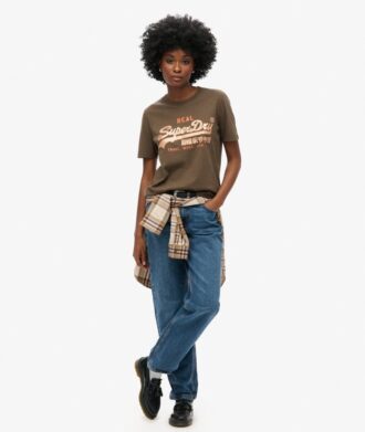T-shirt con stampa Vl decorata
