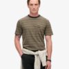 T-shirt con tasca a righe testurizzate T-shirt con tasca a righe testurizzate