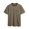 T-shirt con tasca a righe testurizzate T-shirt con tasca a righe testurizzate