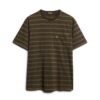 T-shirt con tasca a righe testurizzate