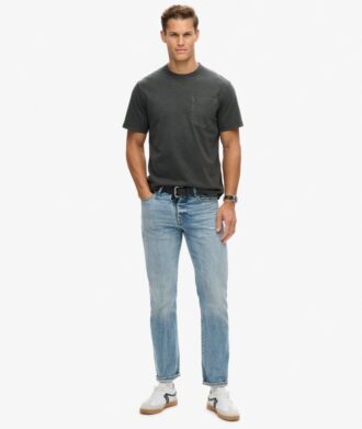T-shirt con tasca e cuciture a contrasto