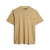 T-shirt con tasca e cuciture a contrasto