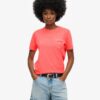 T-shirt con tasca tinta in capo e logo Essential