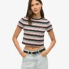 T-shirt corta a righe Vintage
