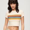 T-shirt corta a righe Vintage