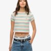 T-shirt corta a righe Vintage