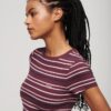 T-shirt corta a righe Vintage