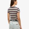 T-shirt corta a righe Vintage