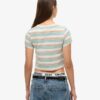 T-shirt corta a righe Vintage