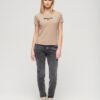 T-shirt corta aderente con logo Sport Luxe