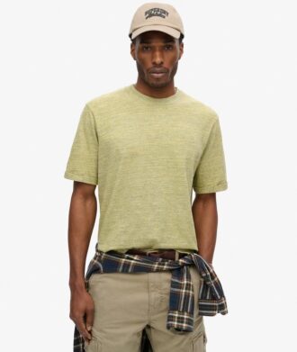 T-shirt in misto cotone fiammato sovratinto
