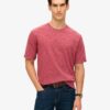 T-shirt in misto cotone fiammato sovratinto