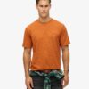 T-shirt in misto cotone fiammato sovratinto T-shirt in misto cotone fiammato sovratinto