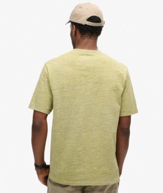 T-shirt in misto cotone fiammato sovratinto