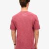 T-shirt in misto cotone fiammato sovratinto