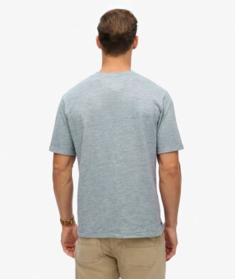 T-shirt in misto cotone fiammato sovratinto