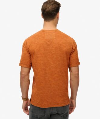 T-shirt in misto cotone fiammato sovratinto