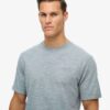 T-shirt in misto cotone fiammato sovratinto