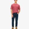 T-shirt in misto cotone fiammato sovratinto