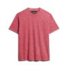 T-shirt in misto cotone fiammato sovratinto