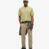 T-shirt in misto cotone fiammato sovratinto