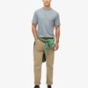 T-shirt in misto cotone fiammato sovratinto