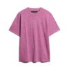 T-shirt in misto cotone fiammato sovratinto T-shirt in misto cotone fiammato sovratinto