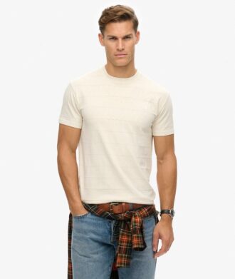 T-shirt in Organic Cotton con texture Vintage