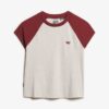 T-shirt raglan con logo Essential in Organic Cotton
