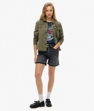 T-shirt relax con decorazioni in stile college