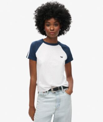 T-shirt Retro con Logo Essential