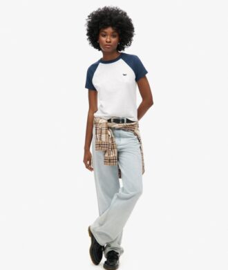 T-shirt Retro con Logo Essential