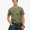 T-shirt stampato con sovrastampa Vintage