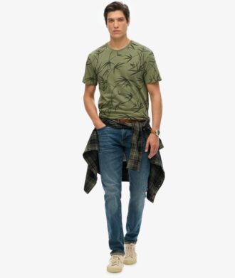 T-shirt stampato con sovrastampa Vintage