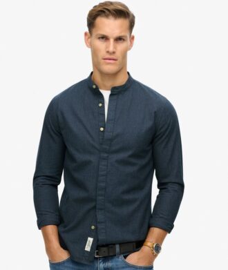 The Merchant Store – Camicia Henley Indaco