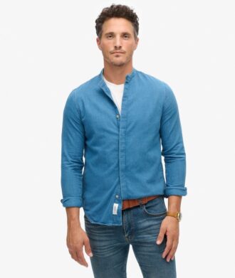 The Merchant Store – Camicia Henley Indigo