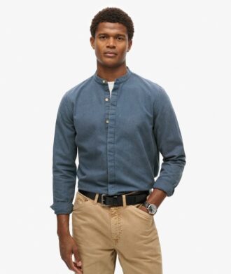 The Merchant Store – Camicia Henley Indigo