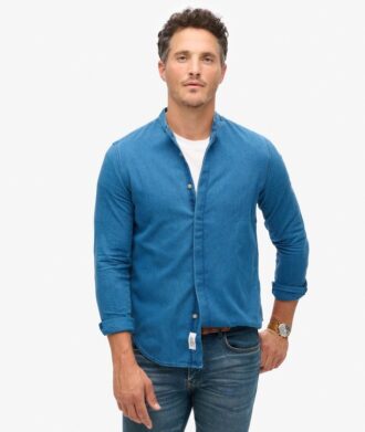 The Merchant Store – Camicia Henley Indigo